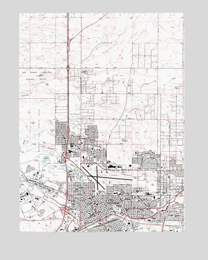 Cheyenne North, WY USGS Topographic Map