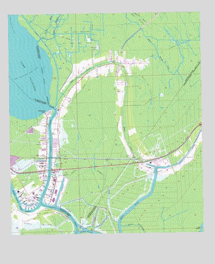 Amelia, LA USGS Topographic Map