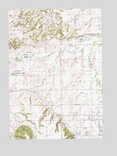 Chicken Creek, SD USGS Topographic Map