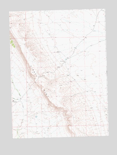 Chicken Creek East, WY USGS Topographic Map