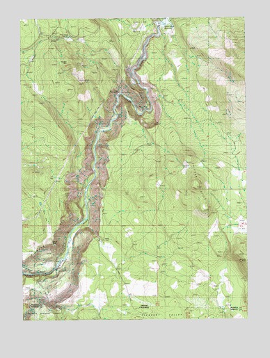 Chicken Hills, OR USGS Topographic Map