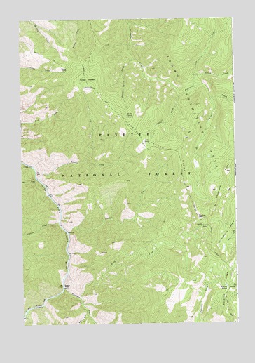 Chicken Peak, ID USGS Topographic Map