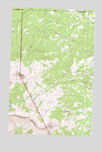 Chief Mountain, MT USGS Topographic Map