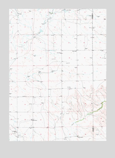 Amend Ranch, WY USGS Topographic Map