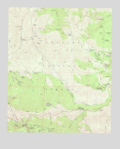 Chilao Flat, CA USGS Topographic Map