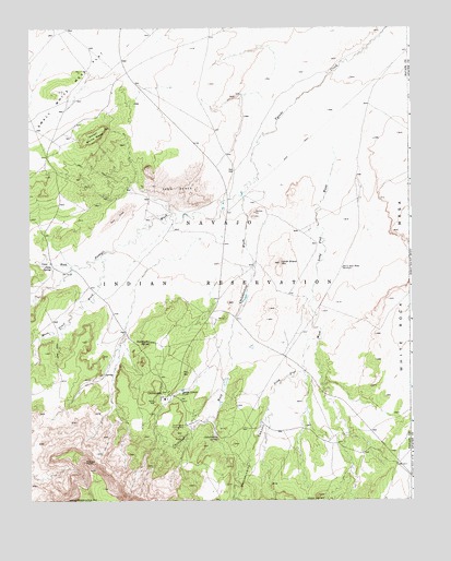 Chilchinbito, AZ USGS Topographic Map