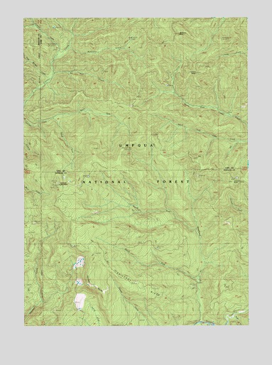 Chilcoot Mountain, OR USGS Topographic Map