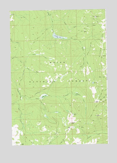 Chilcoot Peak, ID USGS Topographic Map