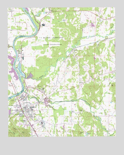 Childersburg, AL USGS Topographic Map