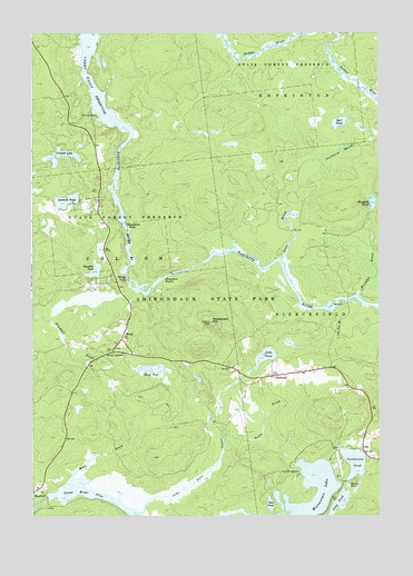 Childwold, NY USGS Topographic Map