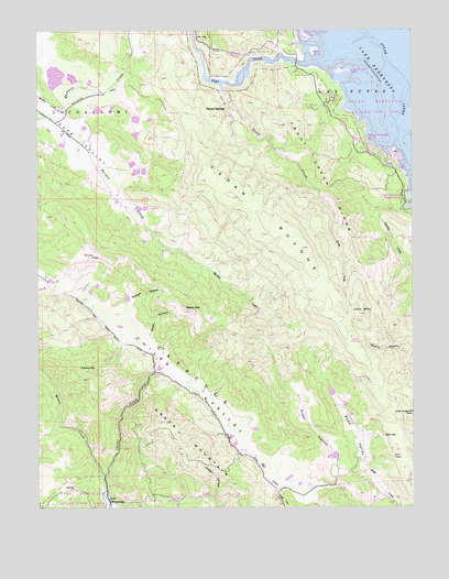 Chiles Valley, CA USGS Topographic Map