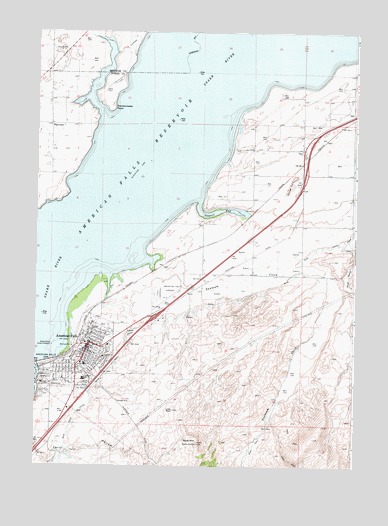 American Falls, ID USGS Topographic Map