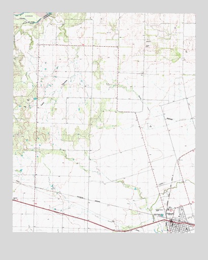 Chillicothe, TX USGS Topographic Map