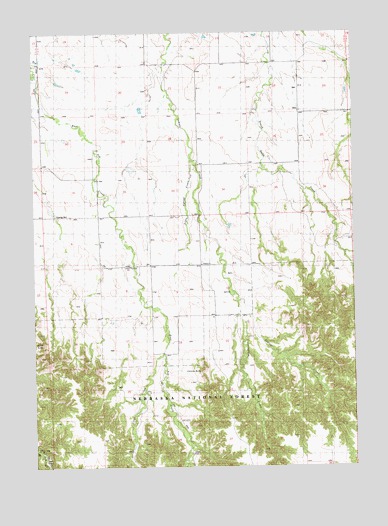 Chimney Butte, NE USGS Topographic Map