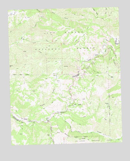 Chimney Canyon, CA USGS Topographic Map