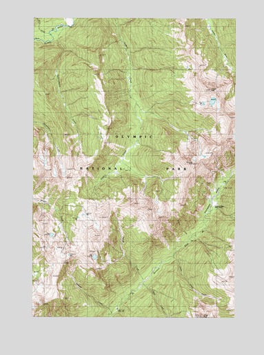 Chimney Peak, WA USGS Topographic Map