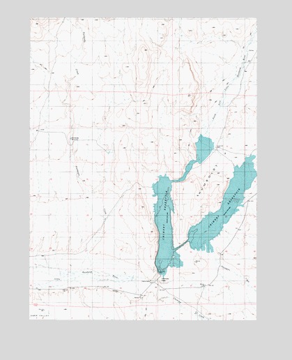 Chimney Reservoir, NV USGS Topographic Map