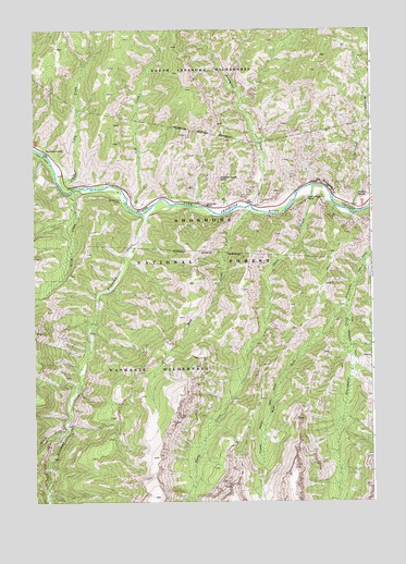Chimney Rock, WY USGS Topographic Map