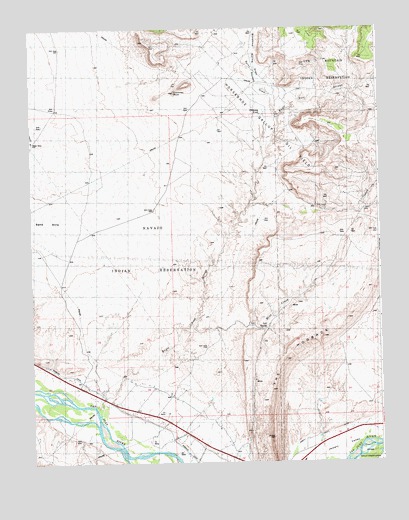 Chimney Rock, NM USGS Topographic Map