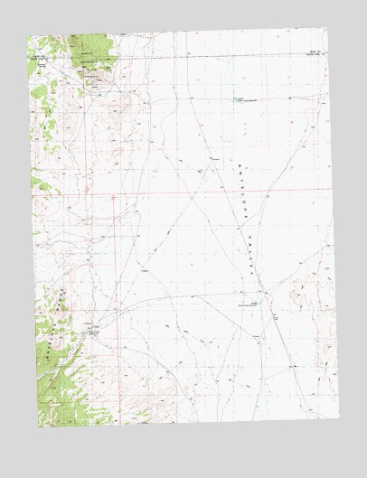 Chin Creek Reservoir, NV USGS Topographic Map