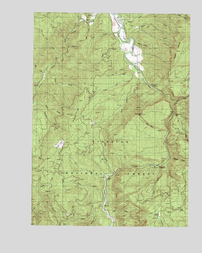 China Flat, OR USGS Topographic Map