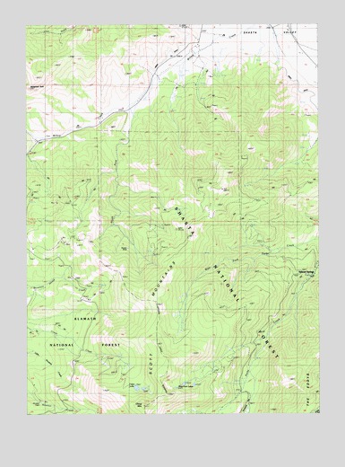 China Mountain, CA USGS Topographic Map