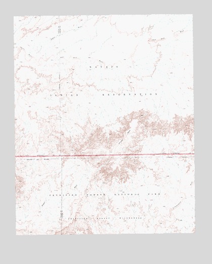 Chinde Mesa, AZ USGS Topographic Map
