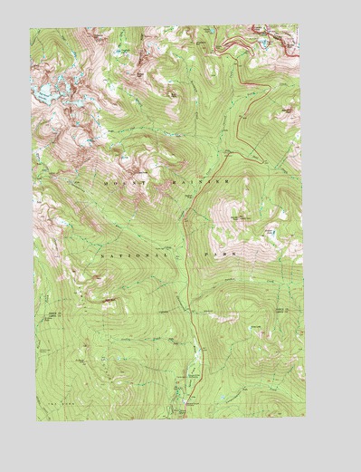 Chinook Pass, WA USGS Topographic Map