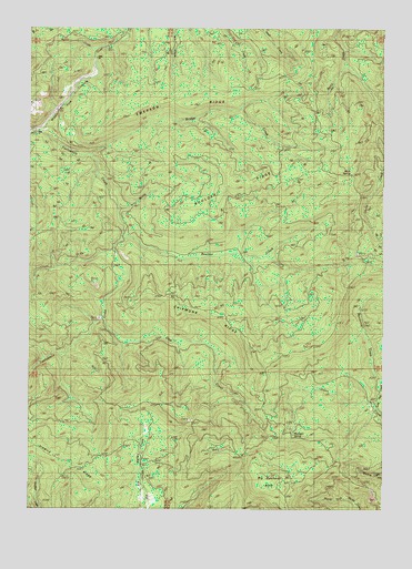 Chipmunk Ridge, OR USGS Topographic Map