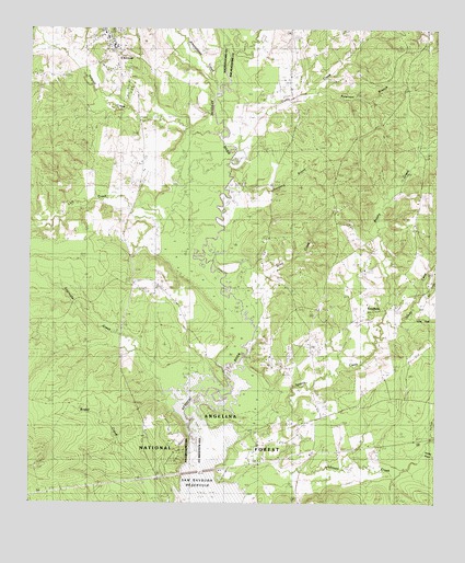 Chireno South, TX USGS Topographic Map