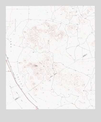 Chispa Mountain, TX USGS Topographic Map