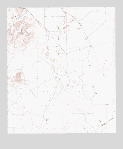Chispa Mountain NE, TX USGS Topographic Map