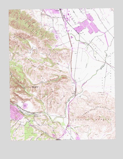 Chittenden, CA USGS Topographic Map
