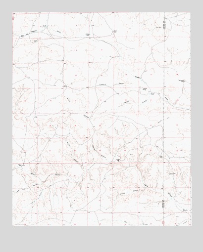 Chivata Canyon, NM USGS Topographic Map