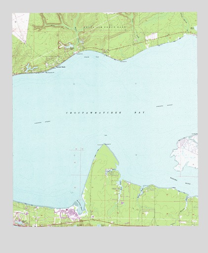 Choctaw Beach, FL USGS Topographic Map