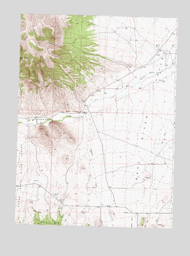 Chokecherry Canyon, ID USGS Topographic Map