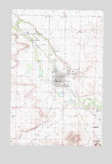 Choteau, MT USGS Topographic Map