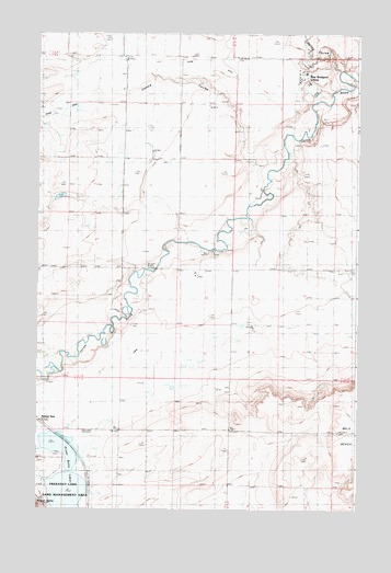 Choteau SE, MT USGS Topographic Map