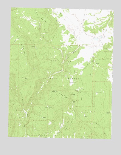Chris Mountain, CO USGS Topographic Map