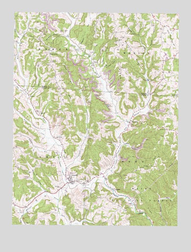 Amesville, OH USGS Topographic Map