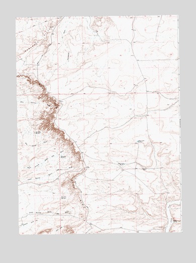 Chrisman Ranch, WY USGS Topographic Map