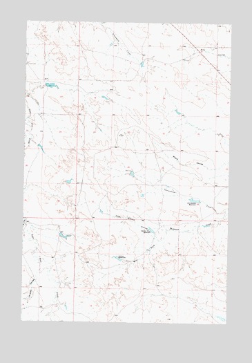 Christenson Reservoir, MT USGS Topographic Map