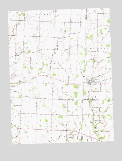 Christiansburg, OH USGS Topographic Map
