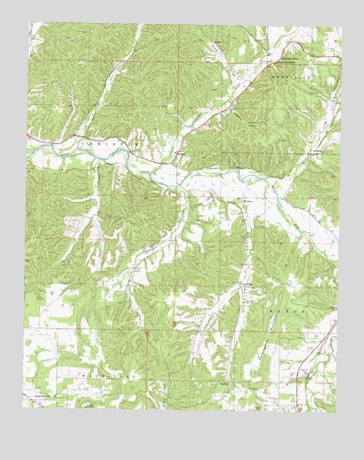 Christie, OK USGS Topographic Map