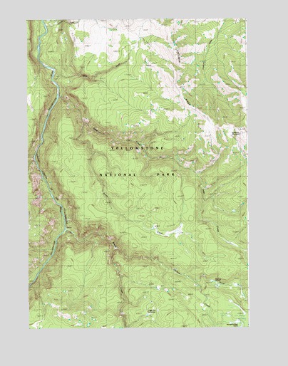 Amethyst Mountain, WY USGS Topographic Map