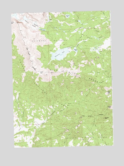 Christina Lake, WY USGS Topographic Map