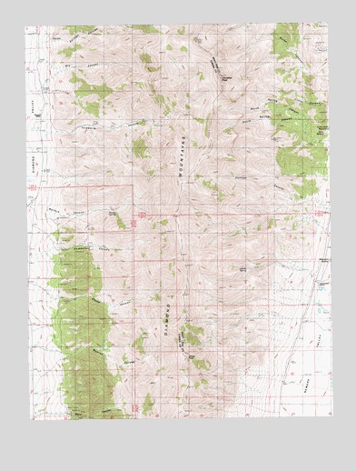 Christina Peak, NV USGS Topographic Map