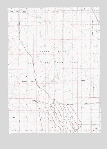 Christmas Mountain, ID USGS Topographic Map