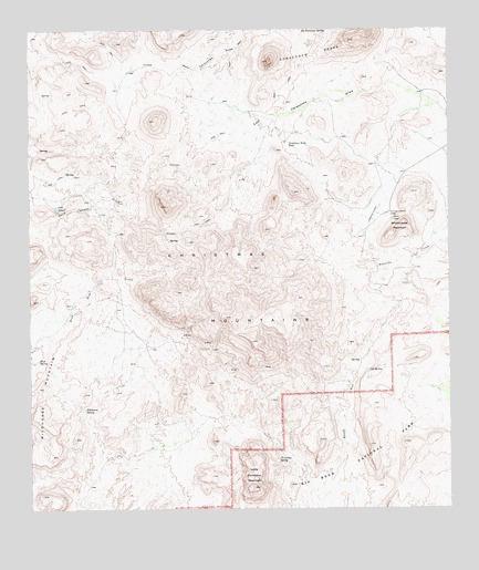 Christmas Mountains, TX USGS Topographic Map