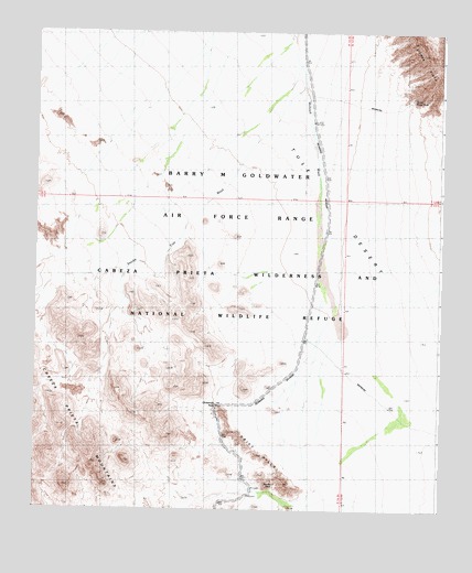 Christmas Pass, AZ USGS Topographic Map